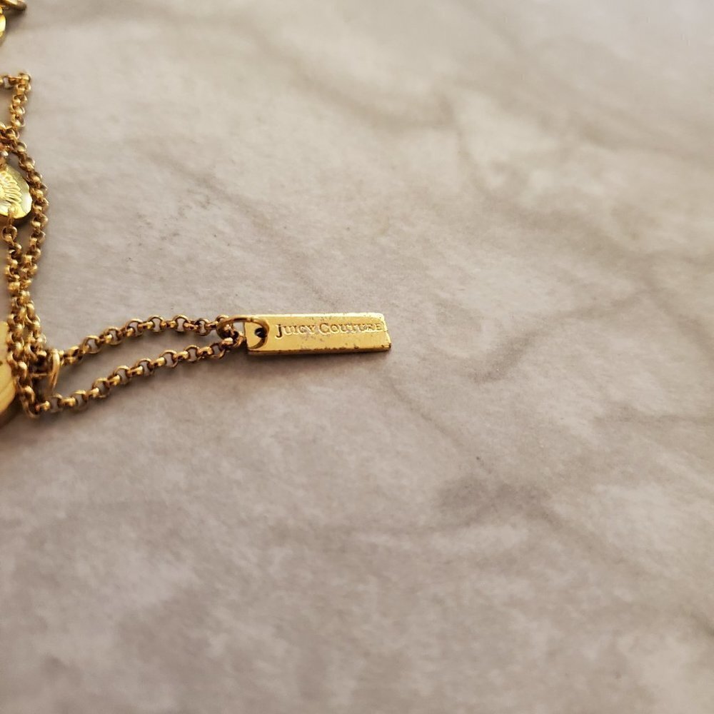 🌟 Juicy Couture Rhinestones Crystals Pave Star Friends Charm Necklace 🌟 - Picture 9 of 10